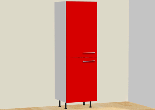 Kaappi integroitavalle jääkaapille 60xh202 cm