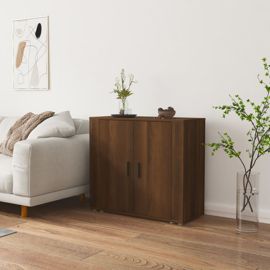 vidaXL Senkki ruskea tammi 80x33x70 cm tekninen puu