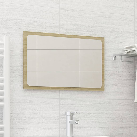 vidaXL Kylpyhuonepeili Sonoma-tammi 60x1,5x37 cm lastulevy