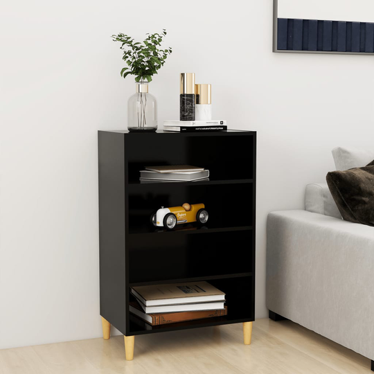 vidaXL Senkki musta 57x35x90 cm lastulevy