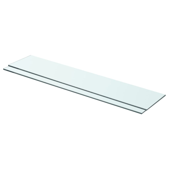 vidaXL Hyllyt 2 kpl kirkas lasi 70x15 cm