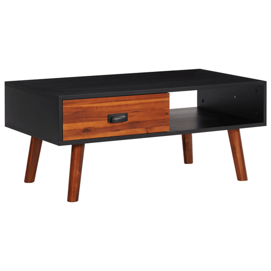 vidaXL Sohvapöytä 90x50x40 cm täysi akaasiapuu ja MDF
