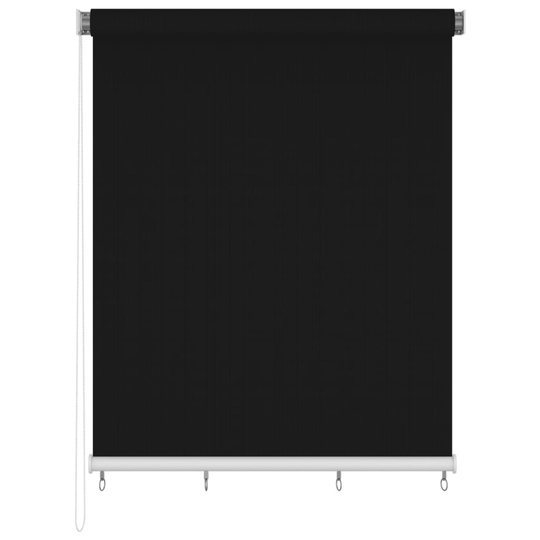 vidaXL Rullaverho ulkotiloihin 200x230 cm musta