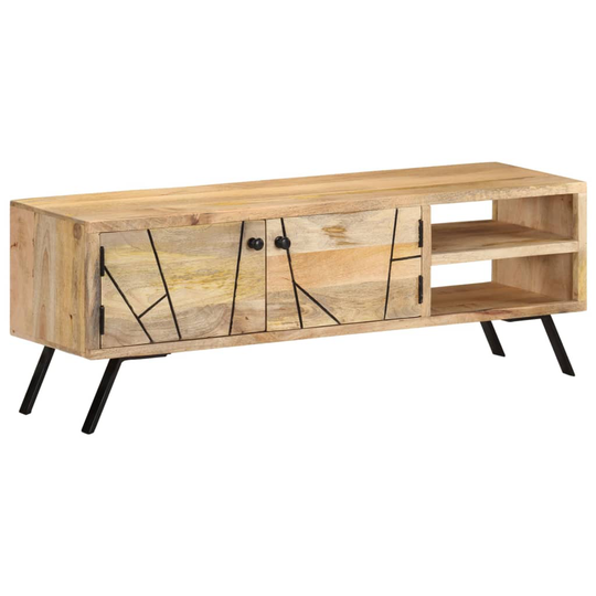vidaXL TV-taso 110x30x40 cm täysi mangopuu