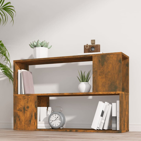 vidaXL Kirjahylly savutammi 100x24x63 cm tekninen puu