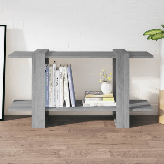 vidaXL Kirjahylly harmaa Sonoma 100x30x51 cm tekninen puu