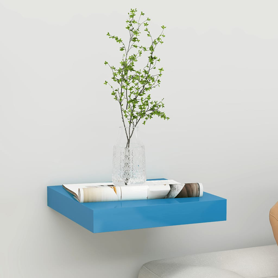 vidaXL Kelluva seinähylly sininen 23x23,5x3,8 cm MDF