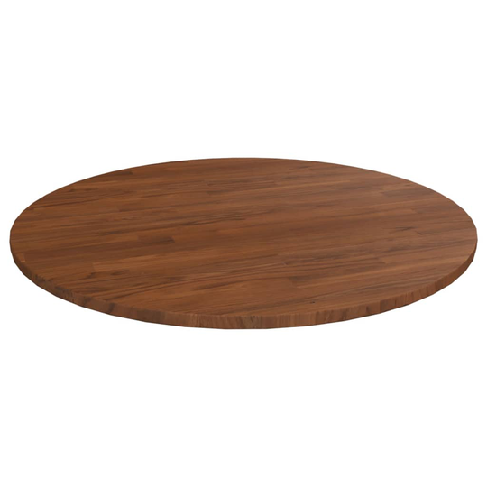 vidaXL Pyöreä pöytälevy tummanruskea Ø 90x1,5 cm käsitelty tammi