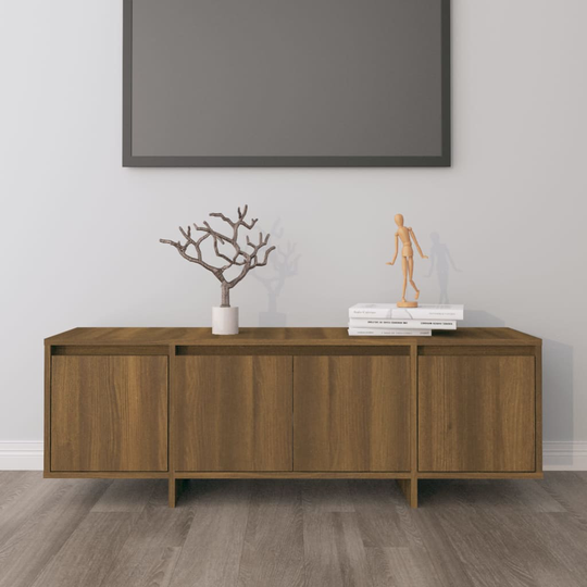 vidaXL TV-taso ruskea tammi 120x30x40,5 cm lastulevy