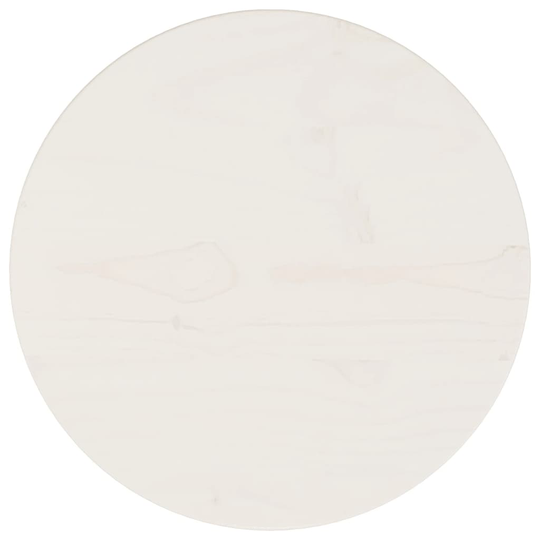vidaXL Pöytälevy valkoinen Ø30x2,5 cm täysi mänty