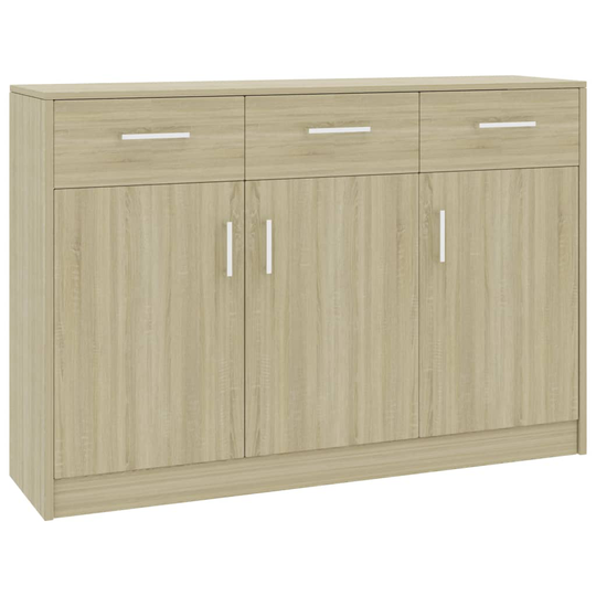 vidaXL Senkki Sonoma-tammi 110x30x75 cm lastulevy