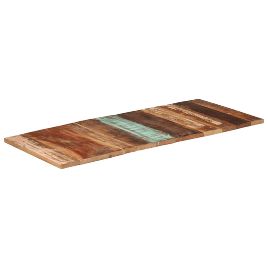 vidaXL Suorakulmainen pöytälevy 60x140 cm 25-27 mm täysi kierrätyspuu