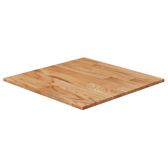 vidaXL Pöytälevy neliö vaaleanruskea 50x50x1,5 cm käsitelty täystammi