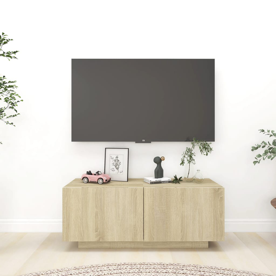 vidaXL TV-taso Sonoma tammi 100x35x40 cm lastulevy