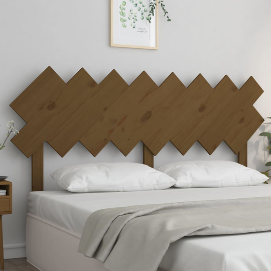 vidaXL Sängynpääty hunajanruskea 159,5x3x80,5 cm täysi mänty