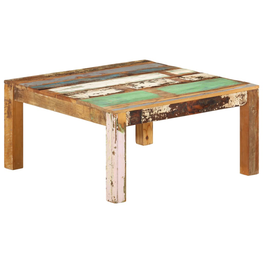 vidaXL Sohvapöytä 80x80x40 cm kierrätetty täyspuu