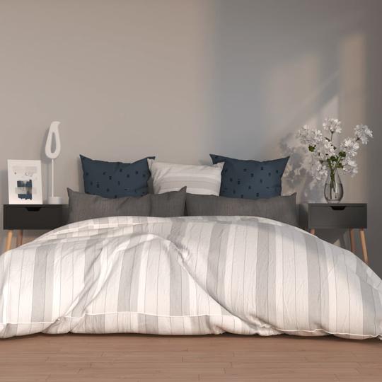 vidaXL Yöpöydät 2 kpl musta 40x40x56 cm lastulevy