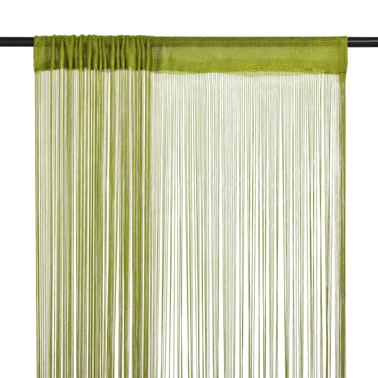 vidaXL String-verhot 2 kpl 100x250 cm Vihreä