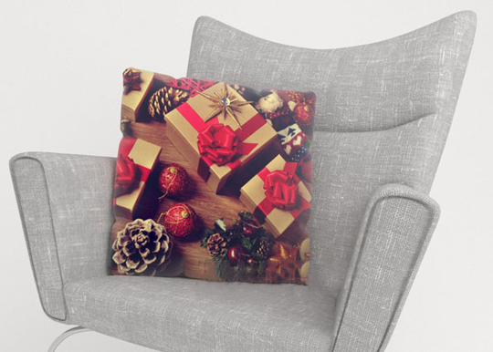Koristetyynyliina CHRISTMAS GIFTS 50x50 cm