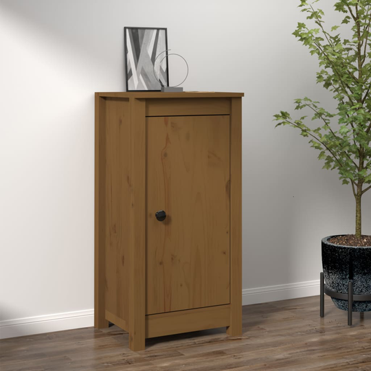 vidaXL Senkki hunajanruskea 40x35x80 cm täysi mänty