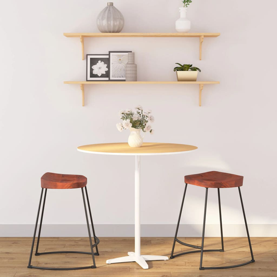 vidaXL Gavin baarijakkarat 2 kpl 45x38x53 cm täysi mangopuu