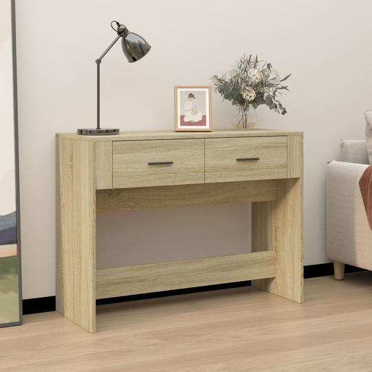 vidaXL Sohvapöytä Sonoma-tammi 100x39x75 cm tekninen puu