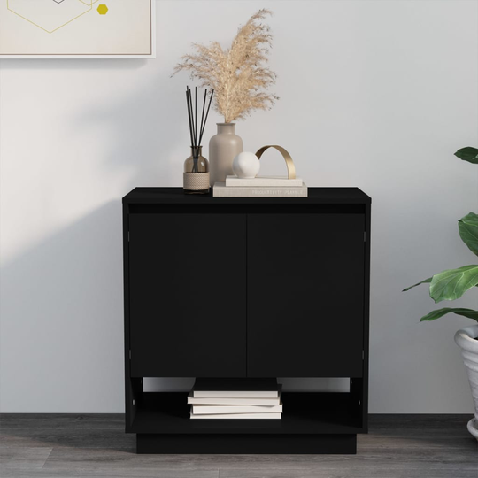 vidaXL Senkki musta 70x41x75 cm lastulevy