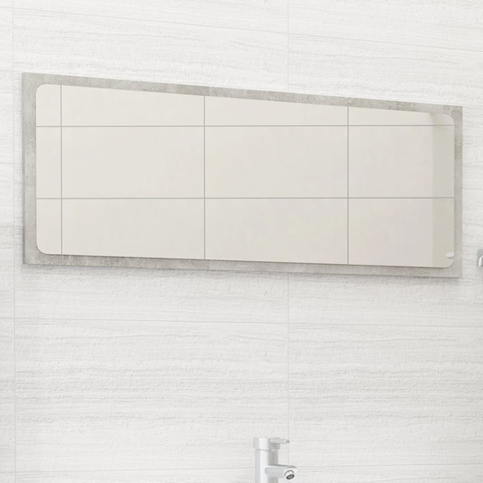vidaXL Kylpyhuonepeili betoninharmaa 90x1,5x37 cm lastulevy