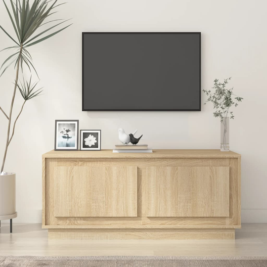 vidaXL Sohvapöytä Sonoma-tammi 102x50x44 cm tekninen puu
