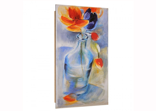 Taulu Flowers in a bottle 3D 50x100 cm