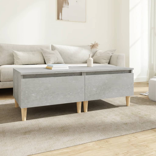 vidaXL Sivupöydät 2 kpl betoninharmaa 50x46x35 cm tekninen puu