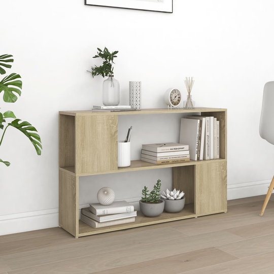 vidaXL Kirjahylly Sonoma-tammi 100x24x63 cm lastulevy