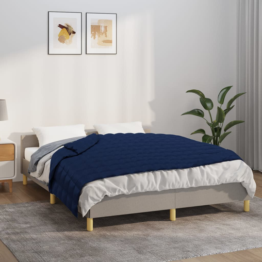 vidaXL Painopeitto sininen 152x203 cm 7 kg kangas