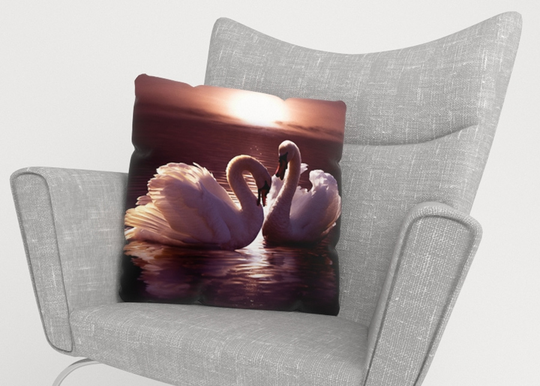 Koristetyynyliina Swans 40x60 cm