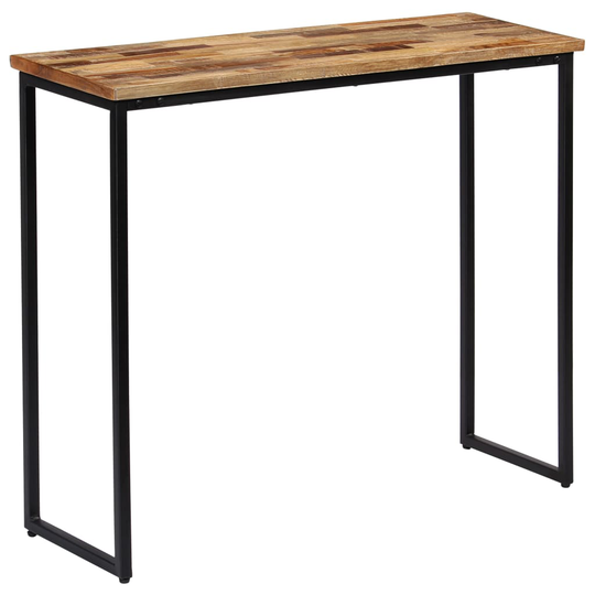 vidaXL Konsolipöytä täysi kierrätetty tiikki 90x30x76 cm