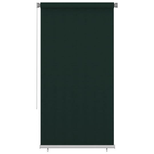 vidaXL Rullaverho ulkotiloihin 120x230 cm tummanvihreä HDPE