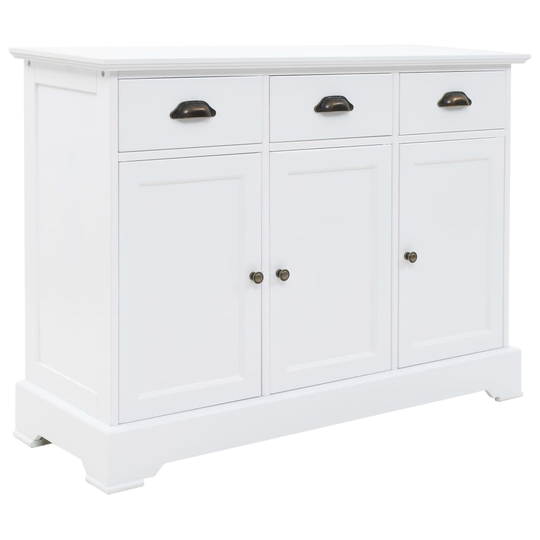 vidaXL Senkki 3 ovella MDF ja mänty 105x35x77,5 cm