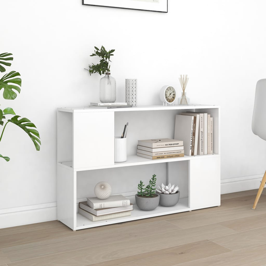 vidaXL Kirjahylly valkoinen 100x24x63 cm lastulevy