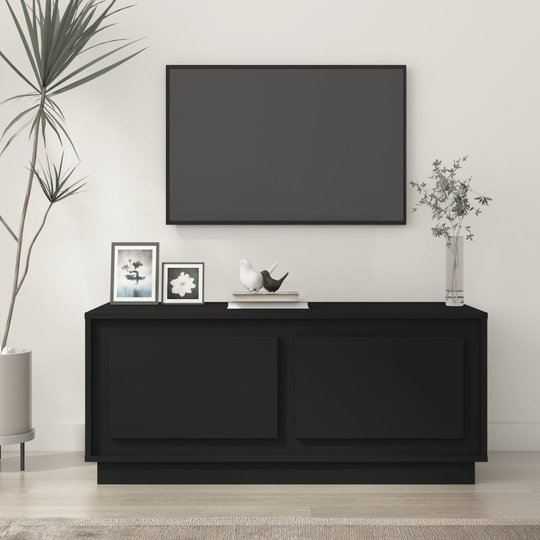 vidaXL Sohvapöytä musta 102x50x44 cm tekninen puu