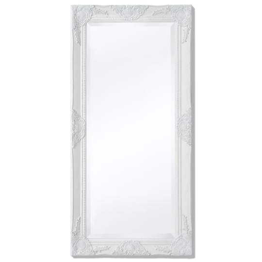 vidaXL Seinäpeili Barokkityylinen 100x50 cm Valkoinen