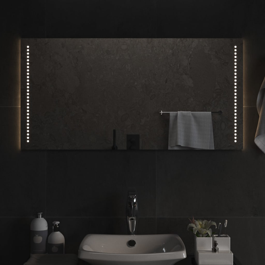 vidaXL Kylpyhuoneen LED-peili 100x50 cm