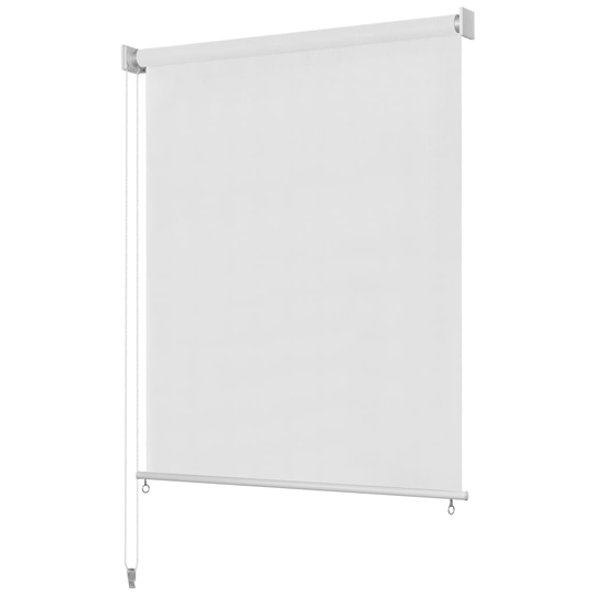 vidaXL Rullaverho ulkotiloihin 300x230 cm Valkoinen