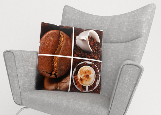 Koristetyynyliina Coffee 1 45x45 cm