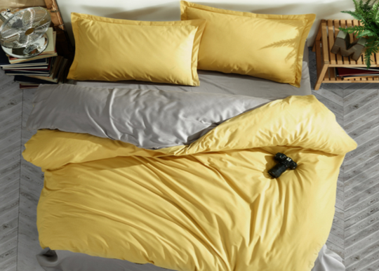 Pussilakanasetti Prestige V3 Yellow 200x220 cm