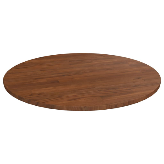vidaXL Pyöreä pöytälevy tummanruskea Ø 70x1,5 cm käsitelty tammi