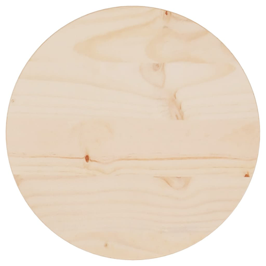 vidaXL Pöytälevy Ø30x2,5 cm täysi mänty