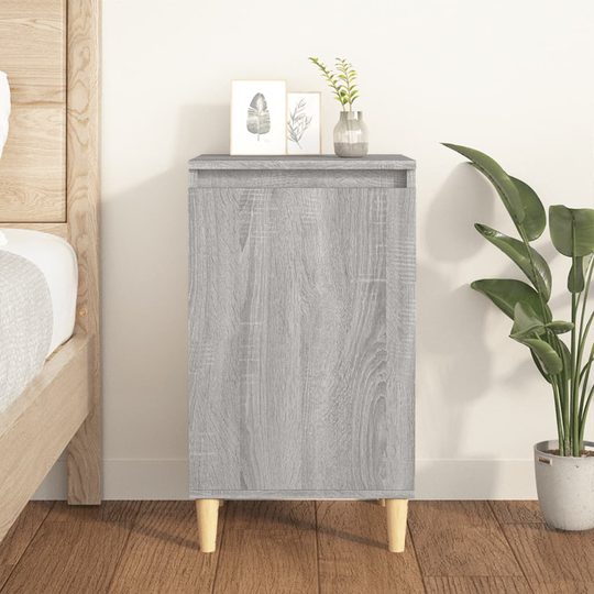 vidaXL Yöpöytä harmaa Sonoma 40x35x70 cm tekninen puu