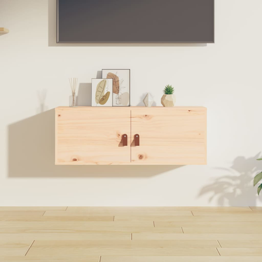 vidaXL Seinäkaappi 80x30x30 cm täysi mänty