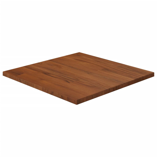 vidaXL Pöytälevy neliö tummanruskea 40x40x1,5 cm käsitelty tammi