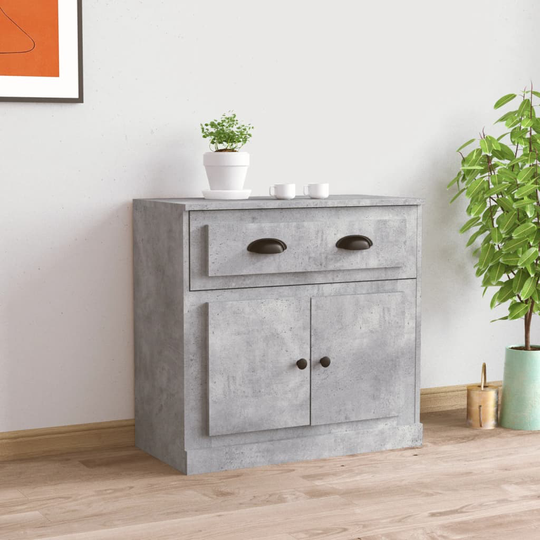 vidaXL Senkki betoninharmaa 70x35,5x67,5 cm tekninen puu